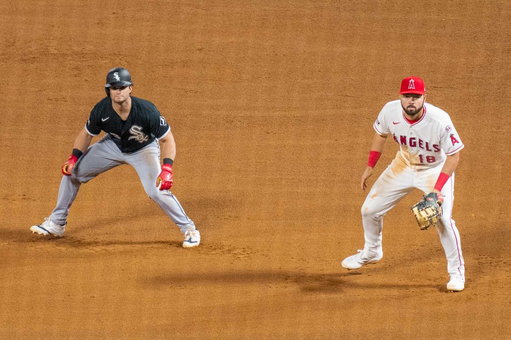 Baseball spelers in actie