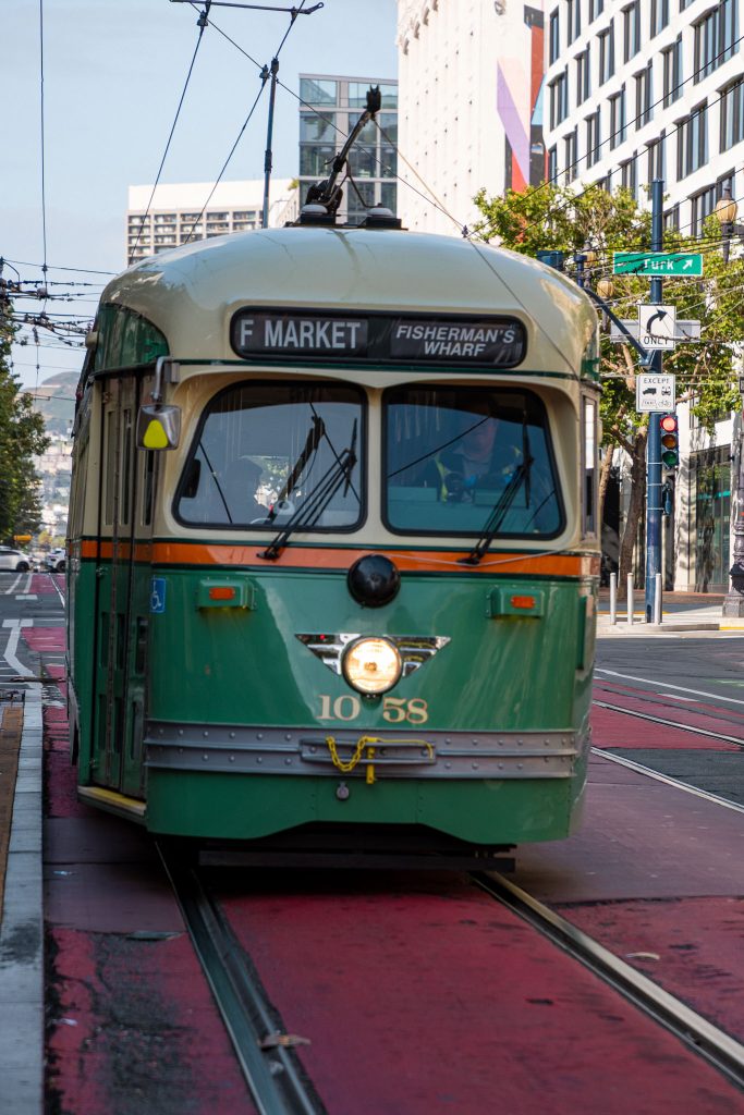 Streetcar naar Fisherman's Wharf San Francisco