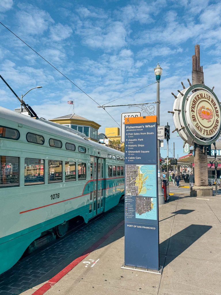 Streetcar naar Fisherman's Wharf San Francisco