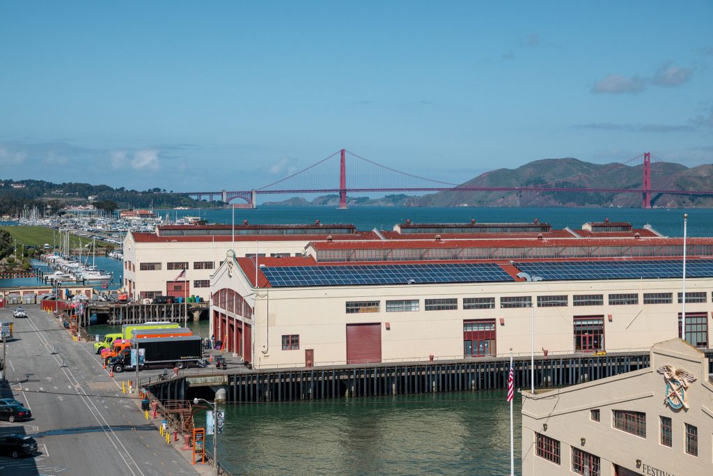 Golen gate Bridge vanaf Fort Mason