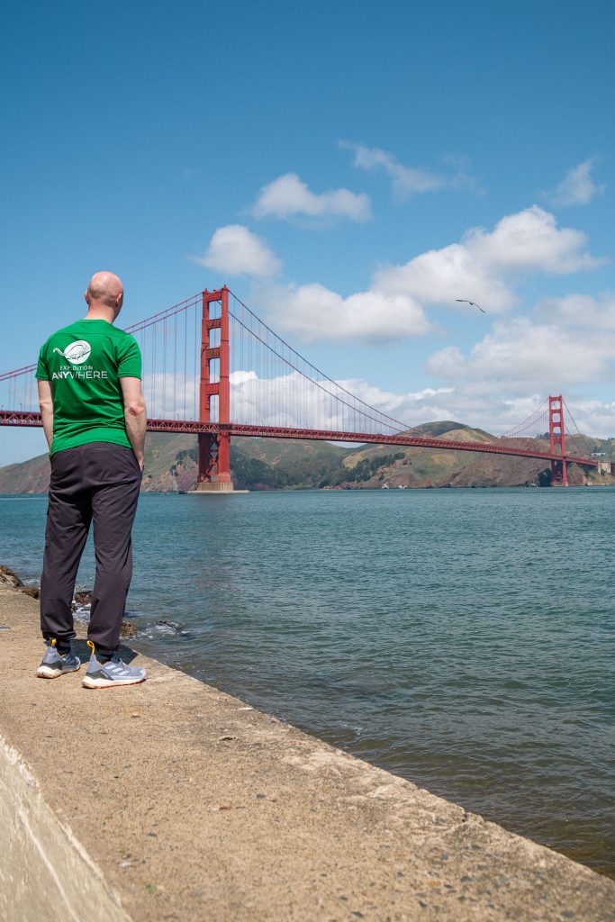 Poseren bij de Golden Gate Bridge