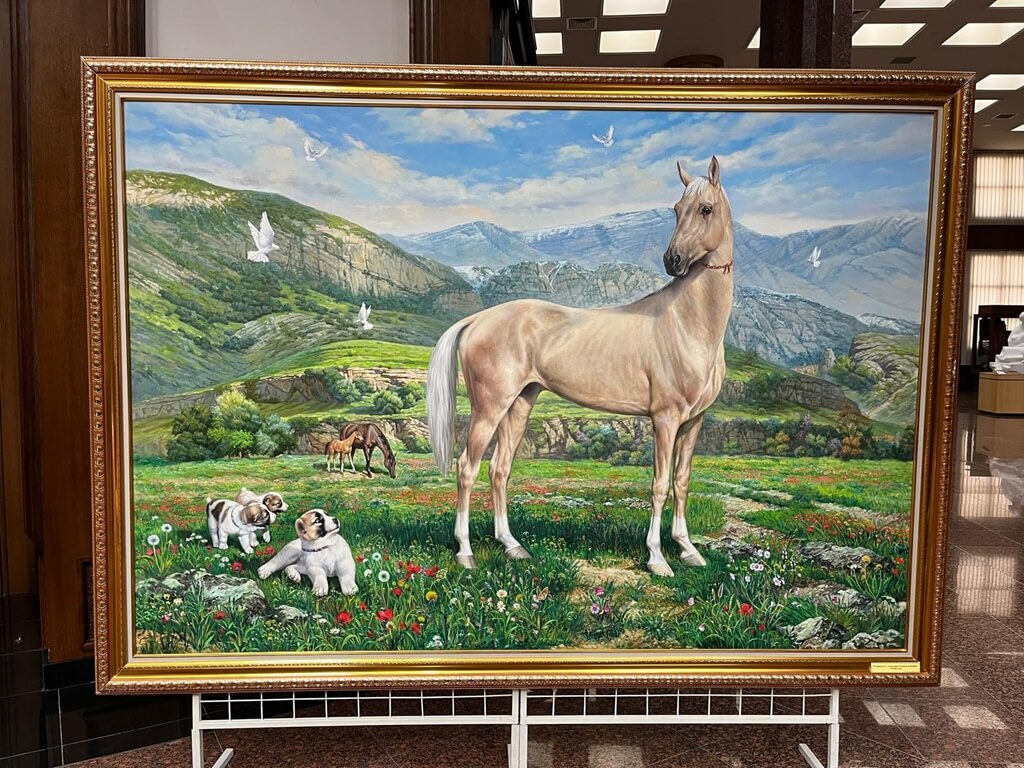 De prachtige schilderijen in het Nationaal Museum van Turkmenistan