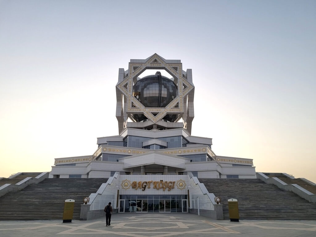 Het huwelijkspaleis in Ashgabat