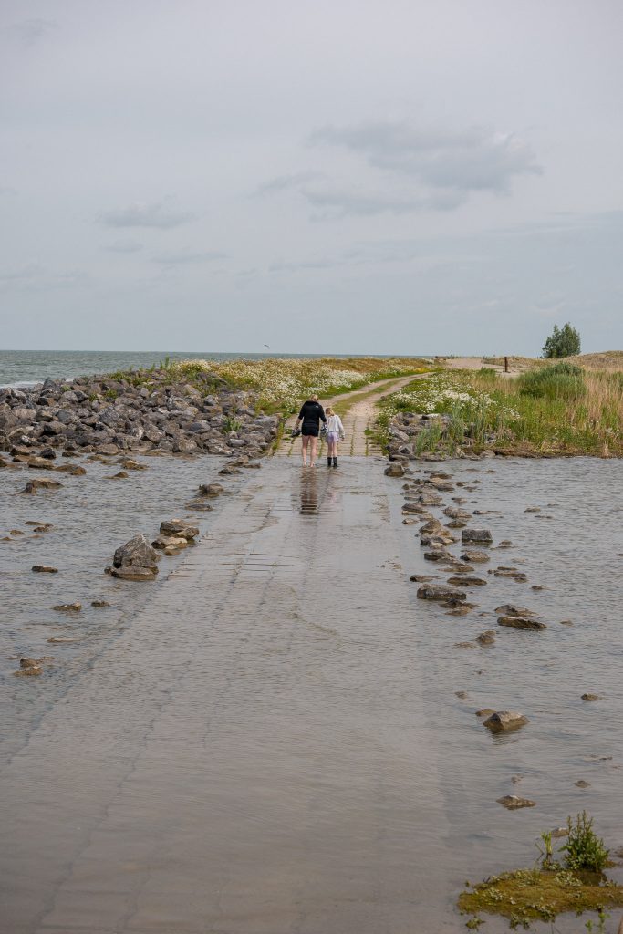 Washover op de kustroute