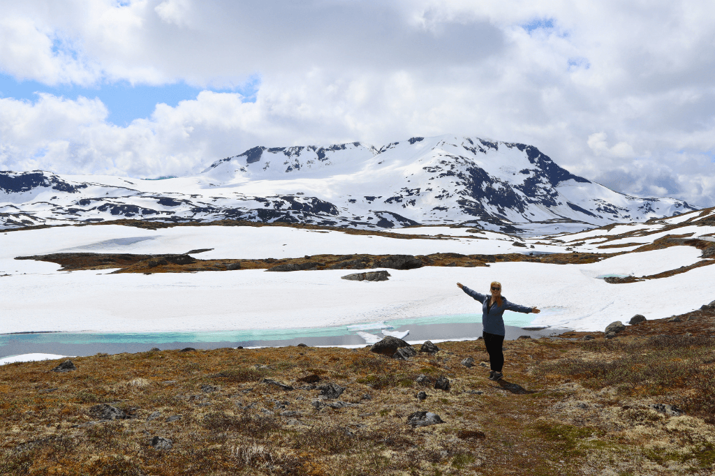 De Smørstabbreen gletsjer was mijn favoriete plek langs de Sognefjellet door Jotunheimen Nationaal Park