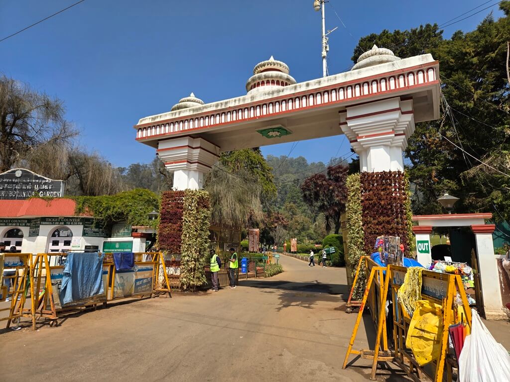 De Botanical Garden in Ooty is niet de moeite waard