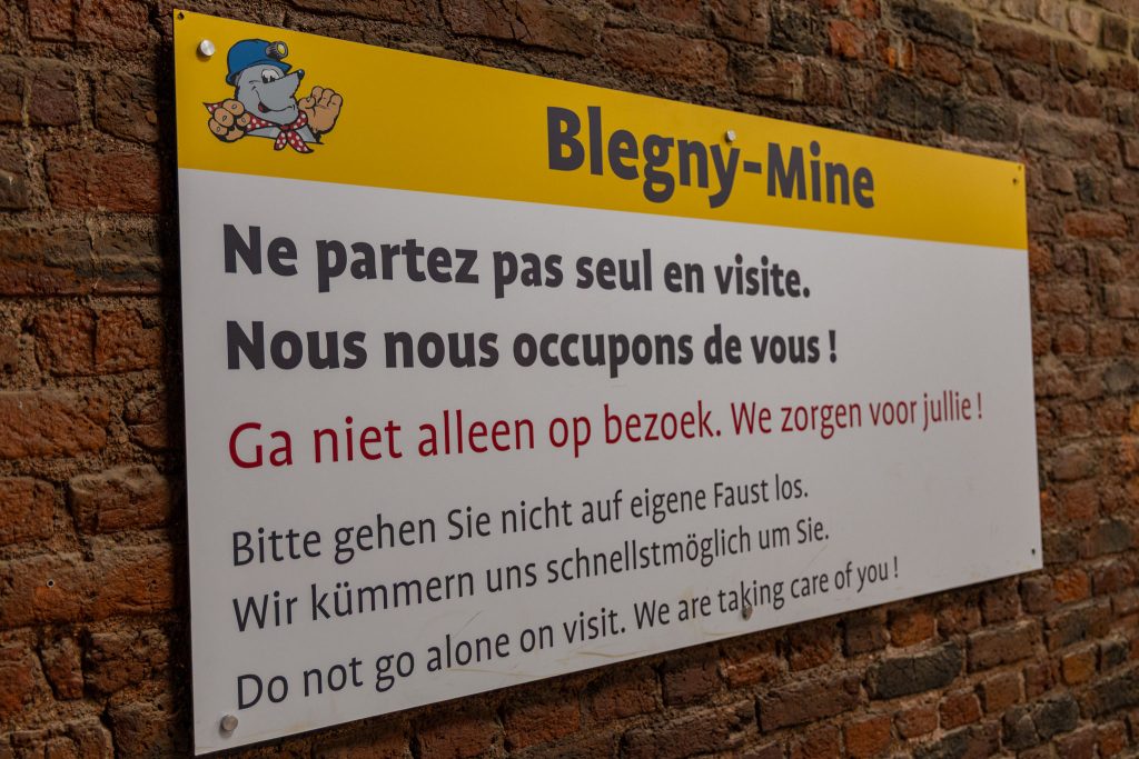 Bezichtigen van de Blegny Mijn