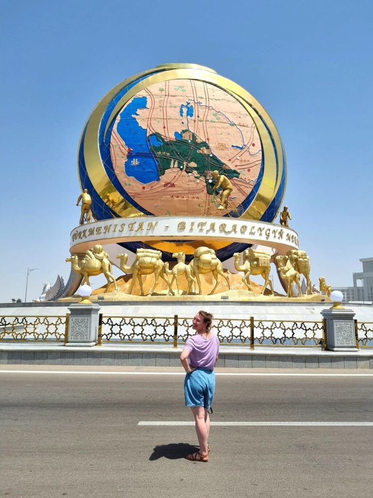 Zelfs de rotondes in Turkmenistan zijn mooi