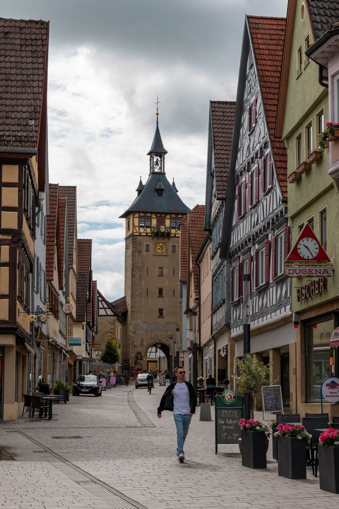Centrum van Marbach am Neckar