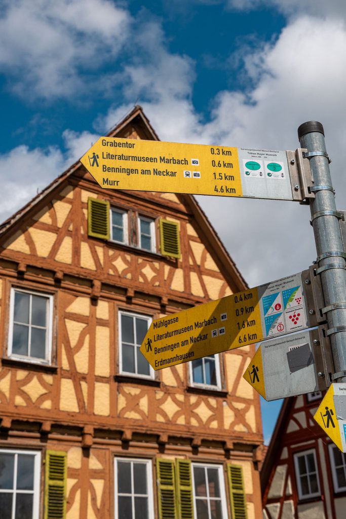 Vakwerkhuizen in Marbach am Neckar