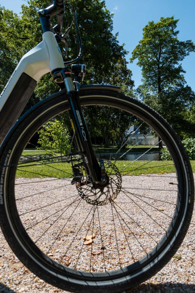 Fietsen in het Wilhelminapark in Stuttgart