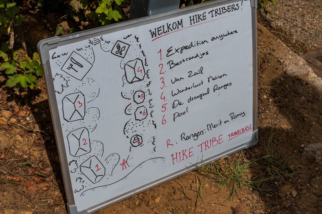 Indeling tenten Hike Tribe
