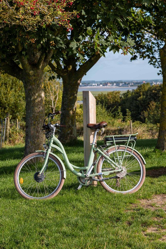 Fiets in Saint-Valery-sur-Somme
