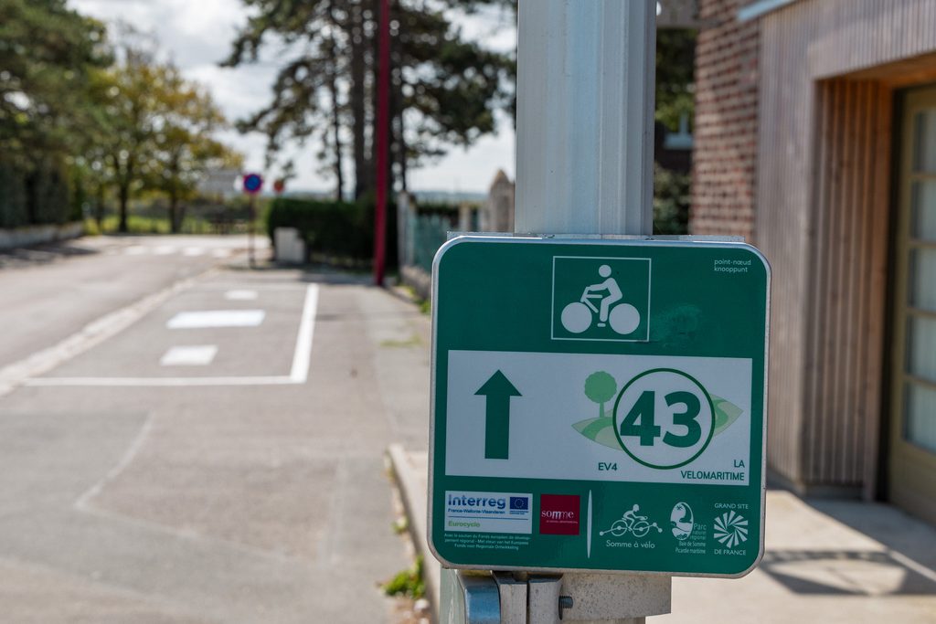 Fietsknooppunten in de baai van Somme