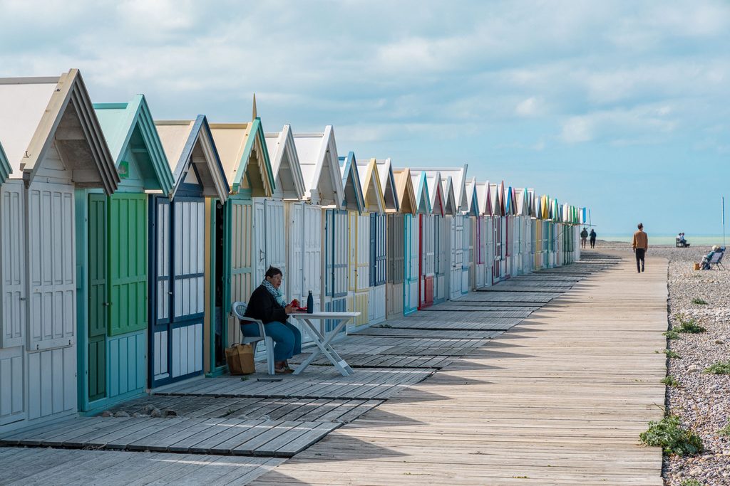 De kleurrijke strandcabines van Cayeux-sur-Mer