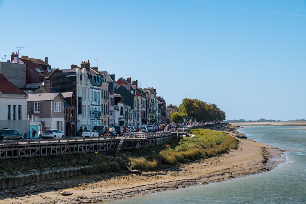 Saint-Valery-sur-Somme langs de baai van Somme