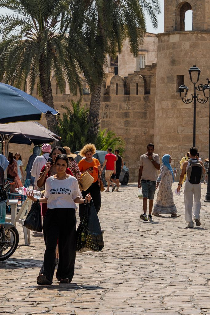 Straatbeeld Sousse Tunesie