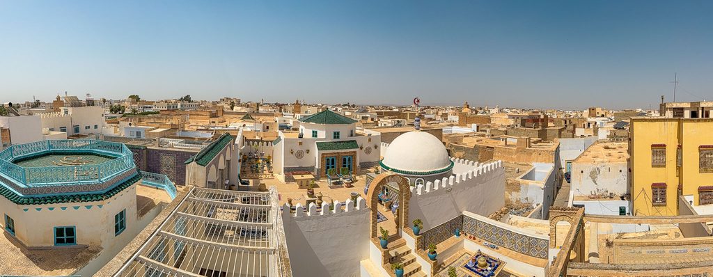 Skyline van Kairouan in Tunesie