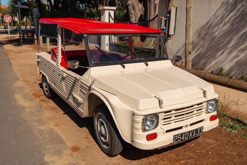Citroën Méhari is een populaire auto op Cap Ferret