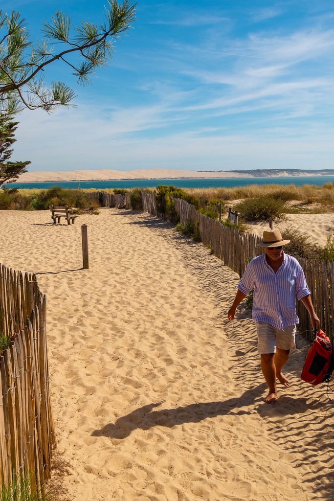 Strand van de Atlantische Oceaan bij Cap Ferret