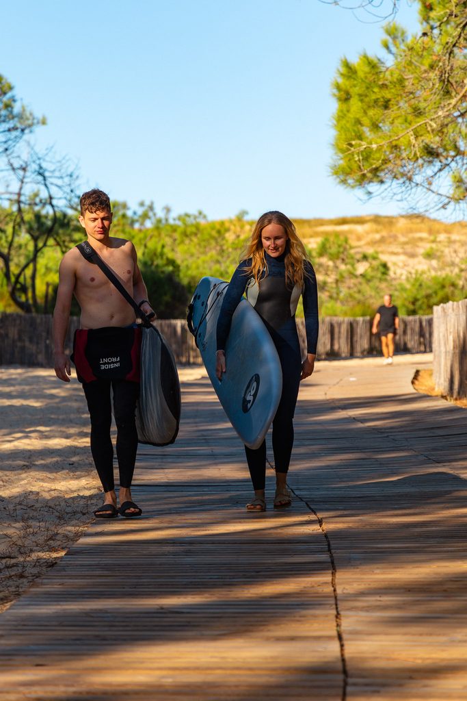 Surfen op de Atlantische Oceaan bij Cap Ferret